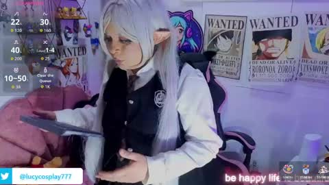 Snapshot of 777lucycosplay chatting on May 26, 1:23 am Lucycosplay777 online show from May 26, 1:23 am
