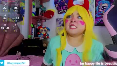 Snapshot of 777lucycosplay chatting on July 9, 3:49 pm Lucycosplay777 online show from July 9, 3:49 pm