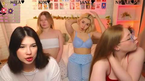 Merlizz Eva Jane Mila Nicole  left to right  online show from June 1, 8:10 pm