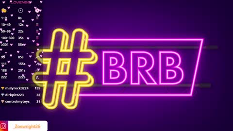 Zoe online show from December 5, 8:33 pm