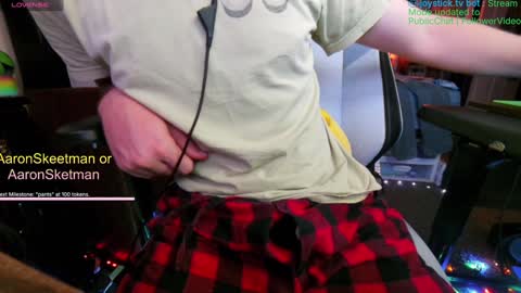 Snapshot of aaronskeetman chatting on December 26, 8:28 am Aaron Skeetman online show from December 26, 8:28 am