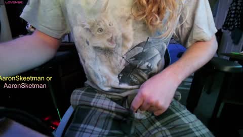 Snapshot of aaronskeetman chatting on January 16, 8:11 am Aaron Skeetman online show from January 16, 8:11 am