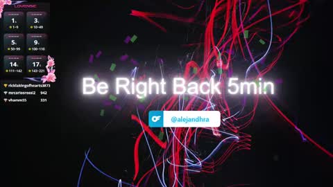 Alejandhra online show from March 3, 11:35 pm