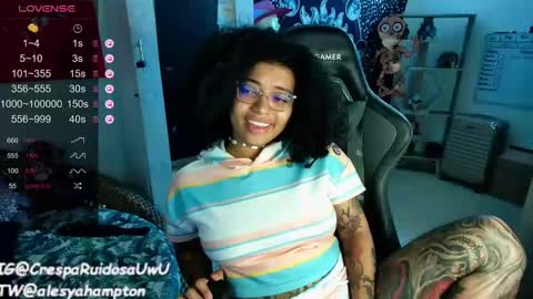 Snapshot of alesyahampton chatting on December 5, 3:17 pm Crespa Ruidosa online show from December 5, 3:17 pm