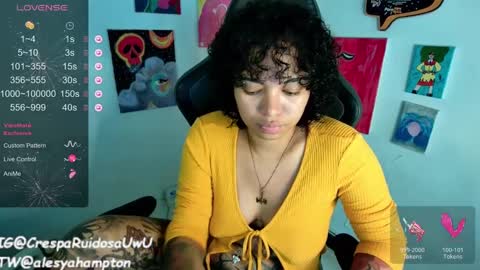 Snapshot of alesyahampton chatting on January 21, 10:08 pm Crespa Ruidosa online show from January 21, 10:08 pm