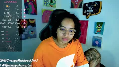 Snapshot of alesyahampton chatting on January 24, 10:53 am Crespa Ruidosa online show from January 24, 10:53 am