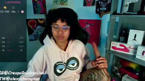 Snapshot of alesyahampton chatting on February 14, 1:45 am Crespa Ruidosa online show from February 14, 1:45 am
