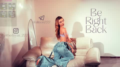 A L I S O N  online show from January 14, 10:12 pm