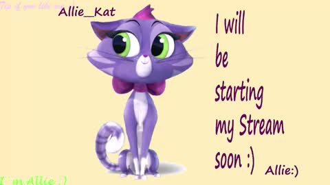 Snapshot of allie__kat chatting on March 1, 1:35 pm Allie online show from March 1, 1:35 pm