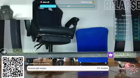 Snapshot of alphacashmaster8 chatting on February 20, 7:10 am MASTER FINDOM DRAIN... online show from February 20, 7:10 am