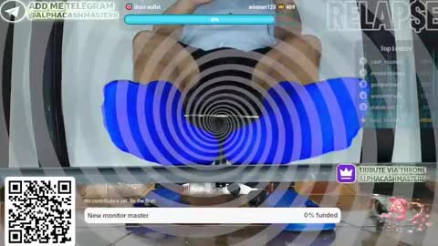 Snapshot of alphacashmaster8 chatting on February 24, 6:11 am MASTER FINDOM DRAIN... online show from February 24, 6:11 am