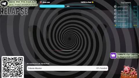 Snapshot of alphacashmaster8 chatting on March 23, 6:12 pm MASTER FINDOM DRAIN... online show from March 23, 6:12 pm