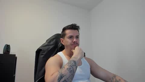 Snapshot of alphagodleatherking92 chatting on October 11, 7:18 am LeatherMaster online show from October 11, 7:18 am