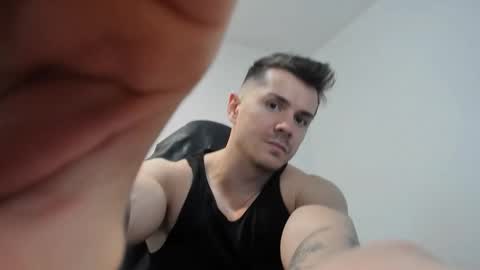 Snapshot of alphagodleatherking92 chatting on October 15, 6:57 am LeatherMaster online show from October 15, 6:57 am