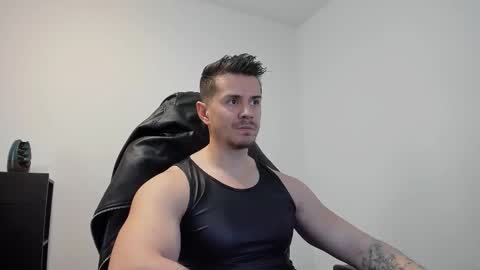 Snapshot of alphagodleatherking92 chatting on October 23, 7:29 am LeatherMaster online show from October 23, 7:29 am