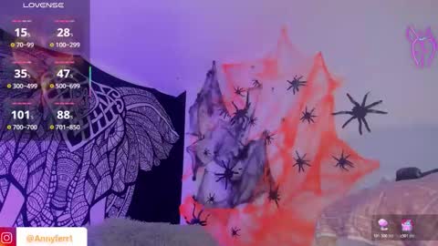 Snapshot of anny_ferrer1 chatting on October 21, 11:27 pm Hello Open Pvt Moans from lovense Tell me Fav 14 34 69 Especial level 34 online show from October 21, 11:27 pm