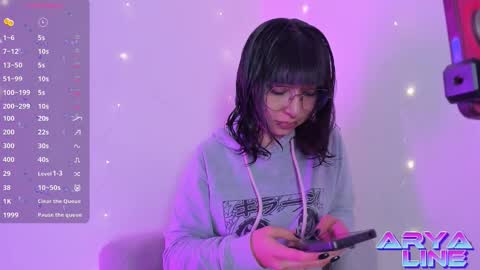 Snapshot of arya_line chatting on March 21, 3:22 am Arys online show from March 21, 3:22 am