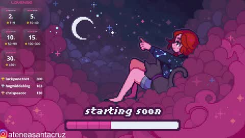Snapshot of ateneasantacruz chatting on March 1, 4:15 am Atenea online show from March 1, 4:15 am