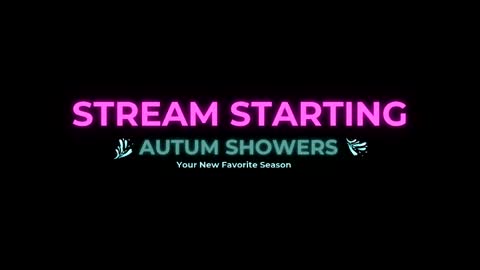 Autum Showers online show from March 28, 5:45 pm
