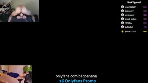 Snapshot of b1gbanana chatting on February 19, 8:10 pm b1gbanana online show from February 19, 8:10 pm