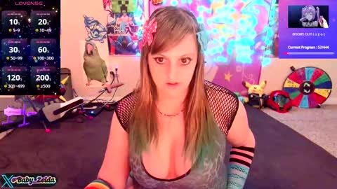 Snapshot of babyzelda chatting on February 24, 3:55 am BabyZelda online show from February 24, 3:55 am