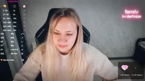 Snapshot of bellezza_ chatting on April 22, 8:54 pm Your Annabelle Wolf online show from April 22, 8:54 pm