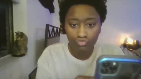 Snapshot of blackprincessstacy chatting on March 9, 12:03 am ask mme later online show from March 9, 12:03 am