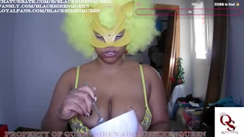 Snapshot of blacksirenqueen chatting on September 24, 1:14 pm Queen Siren online show from September 24, 1:14 pm