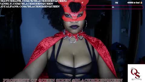 Snapshot of blacksirenqueen chatting on October 28, 9:02 am Queen Siren online show from October 28, 9:02 am