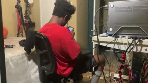 Snapshot of blakjag chatting on October 7, 3:36 am Blackjag00 online show from October 7, 3:36 am