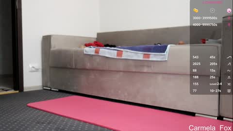 Snapshot of carmela_fox chatting on October 12, 8:35 am Carmela online show from October 12, 8:35 am