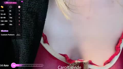 Snapshot of carolblonde chatting on March 1, 4:15 am Char online show from March 1, 4:15 am