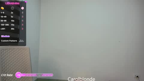 Snapshot of carolblonde chatting on March 5, 4:56 am Char online show from March 5, 4:56 am