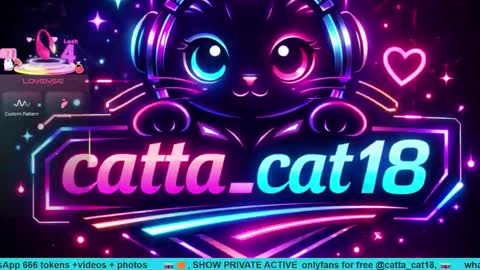 Snapshot of catta_cat18 chatting on March 18, 8:45 pm catta cat18 online show from March 18, 8:45 pm