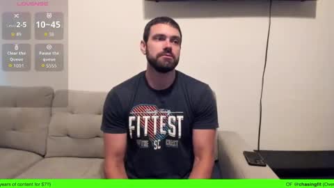 Snapshot of chasemason20 chatting on April 10, 9:30 pm Onlyfans chasingfit Instagram the arguer Twitter chasingfitOF online show from April 10, 9:30 pm