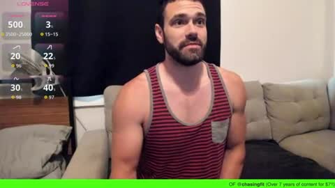 Snapshot of chasemason20 chatting on July 7, 11:20 pm Onlyfans chasingfit Instagram the arguer Twitter chasingfitOF online show from July 7, 11:20 pm