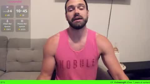 Snapshot of chasemason20 chatting on July 8, 11:20 pm Onlyfans chasingfit Instagram the arguer Twitter chasingfitOF online show from July 8, 11:20 pm