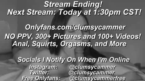 B Bri ClumsySCHEDULE online show from February 3, 4:41 pm