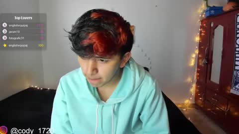Snapshot of cody_evanss chatting on January 13, 6:38 pm cody online show from January 13, 6:38 pm