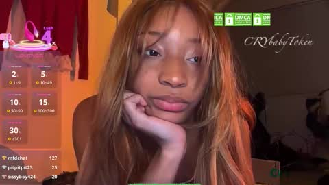 Snapshot of crybabytoken chatting on January 8, 2:03 am crybabytoken online show from January 8, 2:03 am