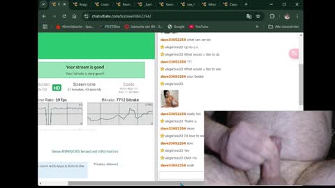 Snapshot of dave33652254 chatting on March 4, 5:45 pm dave33652254 online show from March 4, 5:45 pm