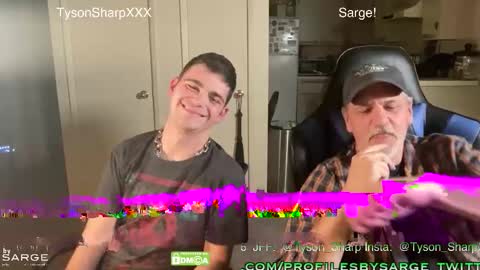 Snapshot of dubkcuf chatting on February 16, 4:08 am Sarge online show from February 16, 4:08 am