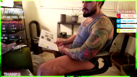 Snapshot of felix_candela chatting on October 14, 5:52 am Felix Candela online show from October 14, 5:52 am