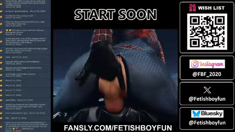 Snapshot of fetishboyfun chatting on March 31, 4:18 pm FetishBoyFun online show from March 31, 4:18 pm