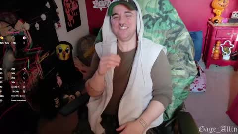 Gage Allin AKA Alpha Pussy online show from October 28, 8:22 pm