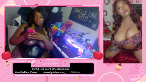 Snapshot of goddesscocoaa chatting on January 19, 7:23 am Goddess Cocoa online show from January 19, 7:23 am
