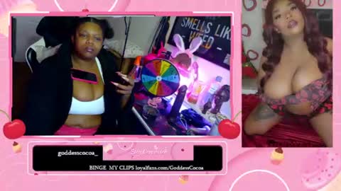 Snapshot of goddesscocoaa chatting on July 13, 4:15 am Goddess Cocoa online show from July 13, 4:15 am