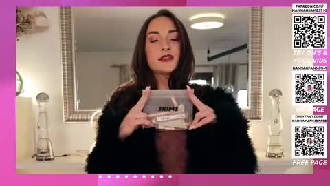 Hannah James online show from June 13, 3:21 pm