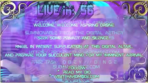 Snapshot of hardm0de chatting on March 13, 8:59 pm B0ne Daddy Bonesaw Real-Life College of Whispers Bard mindfuck brainwash hypno cerebral sensual online show from March 13, 8:59 pm