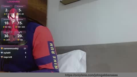Snapshot of johngabbanaaaa chatting on February 24, 7:09 pm John Gabbana online show from February 24, 7:09 pm